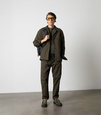 T-shirt basic in cotone verde militare, Valerio 1966, 26Z317092COMILII, 002