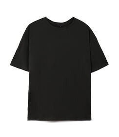 T-shirt basic in cotone nero, Valerio 1966, 26Z317092CONEROL, 003 preview