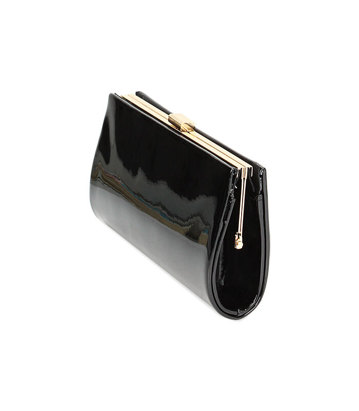 Pochette nera vernice new arrivals
