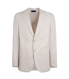 Giacca da uomo in cotone beige, Valerio 1966, 25R1T2441COBEIG42, 001 preview