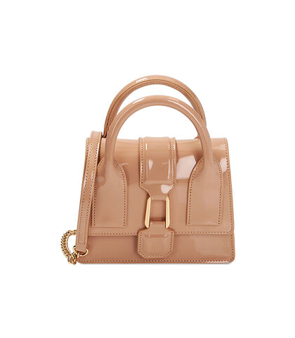 Mini bag nude in vernice, Nuova Collezione, 2151T4537VENUDEUNI, 001