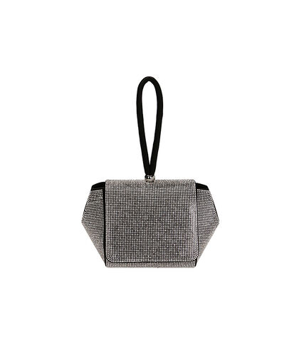 Mini bag nude in raso, Nuova Collezione, 2151T2428RSNEROUNI, 001