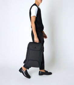 Zaino nero in tessuto porta pc, Valerio 1966, 23U2T7267TSNEROUNI, 002 preview