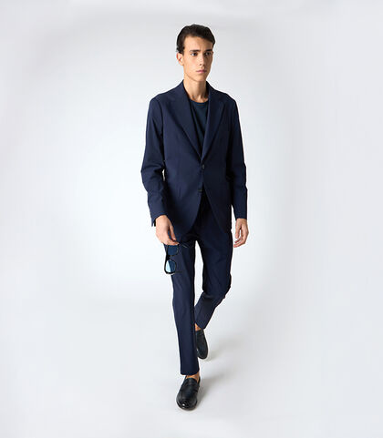Pantalone da uomo slim blu, Valerio 1966, 25R1T0004TSBLUN42, 001
