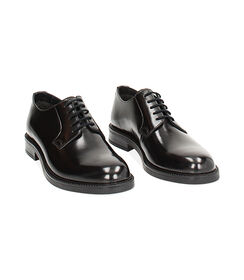 Stringate nere in pelle abrasivata, Valerio 1966, 24N4T6501APNERO039, 002 preview