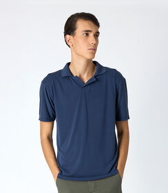 T-shirt uomo con colletto blu, Valerio 1966, 25N8T0043TSBLUNL, 001 preview