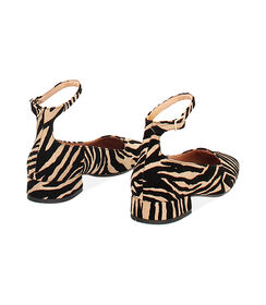 Ballerine in microfibra con stampa animalier, Valerio 1966, 24M8T1513MFLEOP035, 003 preview