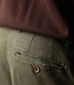 Pantaloni chino da uomo verde militare, Valerio 1966, 26N9T1993TSMILI46, 003 preview