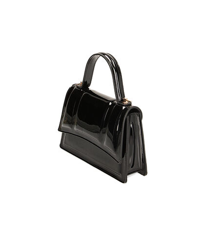Mini-bag a mano nera in vernice, Valerio 1966, 2251T4983VENEROUNI, 002