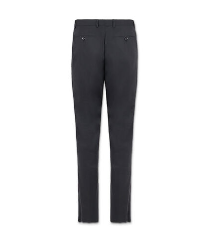 Pantalone da uomo di cotone nero, Valerio 1966, 25R1T0710CONERO42, 002