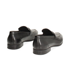 Mocassino nero elegante con cuciture artigianali, Valerio 1966, 2714T1091PENERO039, 004 preview