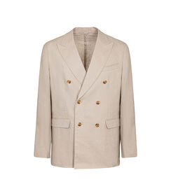 Giacca doppio petto sabbia con bottoni dorati, Valerio 1966, 2784T3636LNSABB42, 001 preview