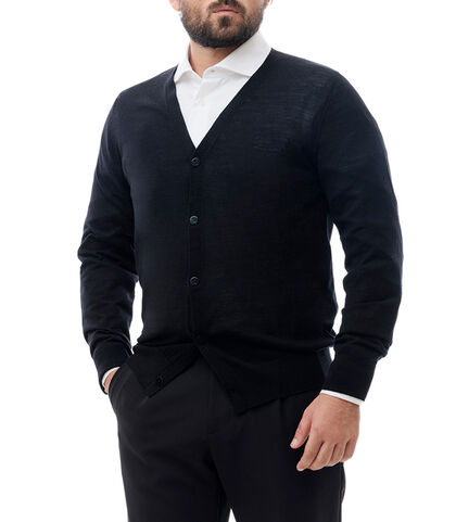 Cardigan nero, Valerio 1966, 24U4T3052TSNEROI, 001