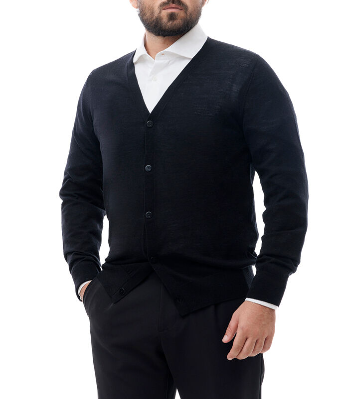 Cardigan nero, Valerio 1966, 24U4T3052TSNEROI