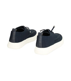 Sneakers blu in tessuto, Valerio 1966, 23R9T1005TSBLUE039, 003 preview