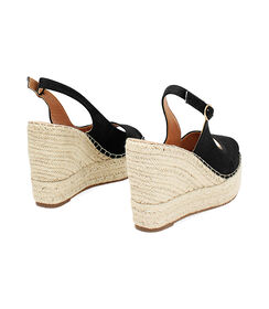 Zeppe donna nere in canvas, Valerio 1966, 25G4T2022CANERO035, 004 preview