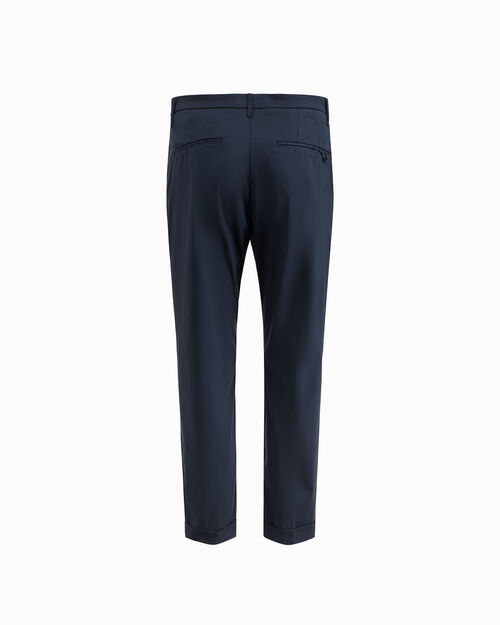 Pantalone in tessuto leggero blu, BLUE