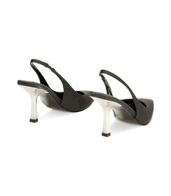 Décolleté slingback nere glitterate, Valerio 1966, 2321T1230SGNERO035, 003 preview