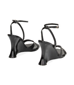 Sandali neri con zeppa, Valerio 1966, 2321T0498EPNERO036, 003 preview