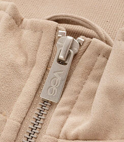 Giubbino taupe con colletto alla coreana, Valerio 1966, 2785T6300MFTAUPI, 003 preview