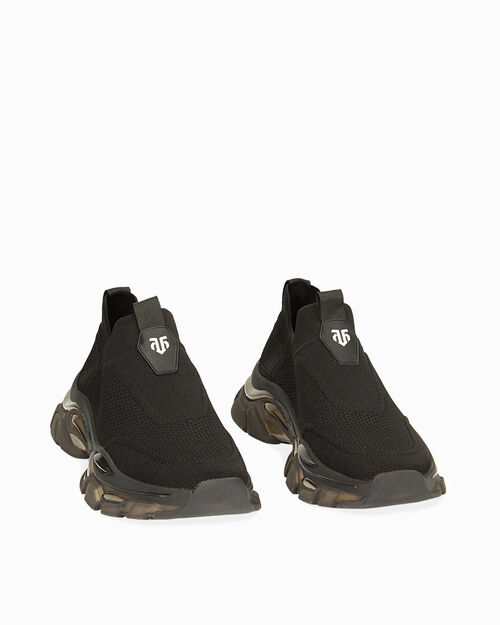 Sneakers nere in tessuto Y2k, BLACK