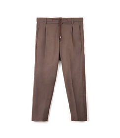 Pantalaccio marrone in tessuto da uomo, Valerio 1966, 26N9T1992TSMARR48, 003 preview