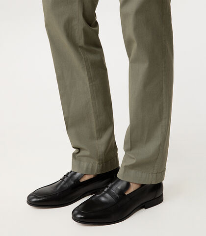 Mocassino nero elegante con cuciture artigianali, Valerio 1966, 2714T1091PENERO039, 002