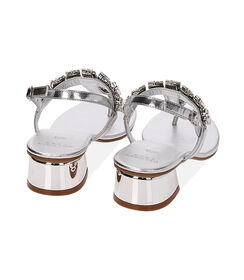 Sandali infradito argento, tacco 3,5 cm, Valerio 1966, 2149T4662LMARGE040, 003 preview