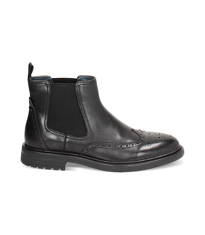 Beatles nero in pelle, stile oxford, Valerio 1966, 24U6T8103PENERO039