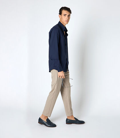 Camicia uomo button down blu, Valerio 1966, 25Z3T6060COBLUE38, 001
