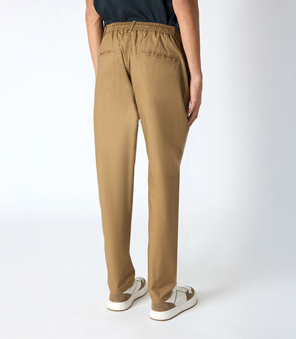 Pantalone da uomo vestibilità over taupe, Valerio 1966, 2524T0052COTAUP42, 002