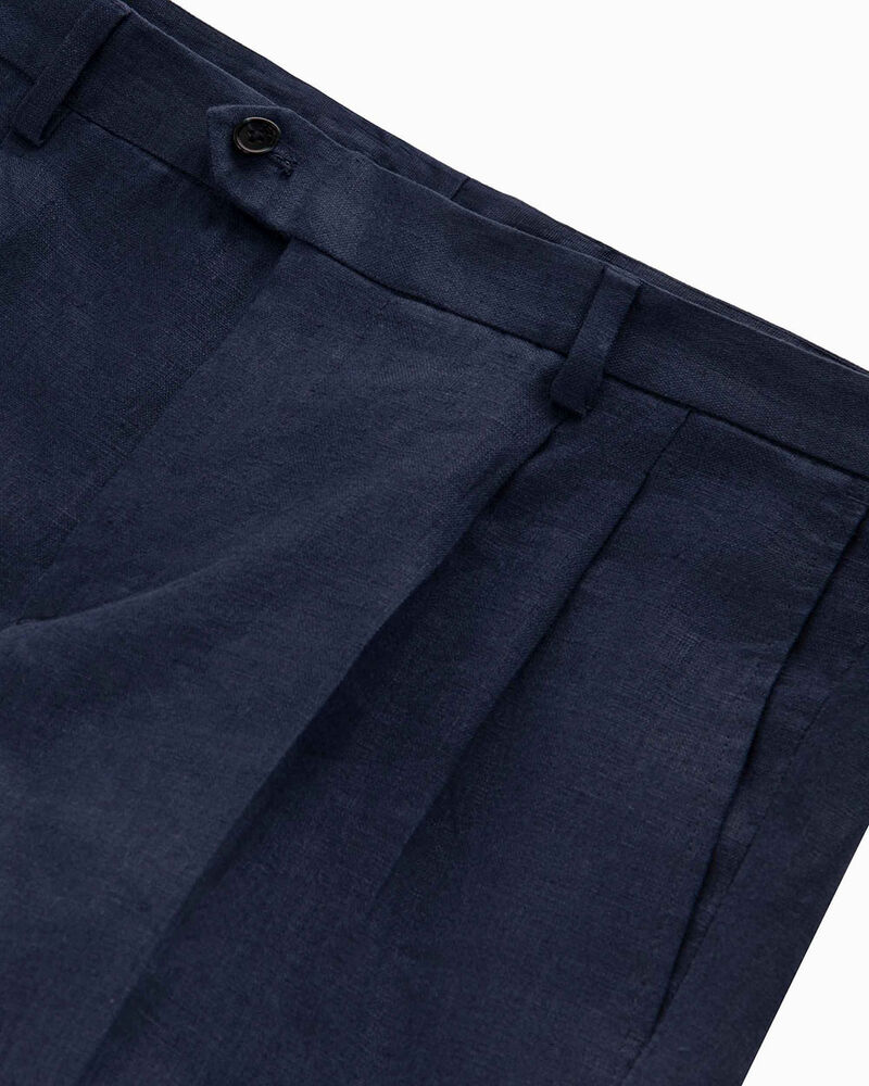 Completo pantalone avion in lino,  image number null
