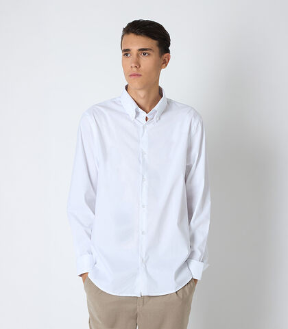 Camicia uomo button down bianca, Valerio 1966, 25Z3T6060COBIAN38, 001