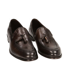 CALZATURA UOMO MOCASSINO VITELLO MORO, Valerio 1966, 2153T1874VIMORO042, 002 preview