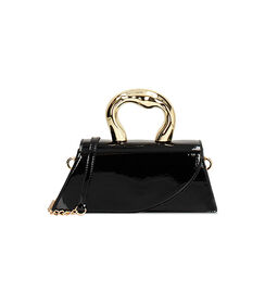 Mini bag da donna di vernice nera, Valerio 1966, 2551T5878VENEROUNI, 001 preview