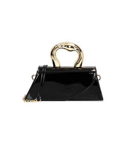 Mini bag da donna di vernice nera, Valerio 1966, 2551T5878VENEROUNI, 001