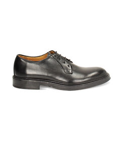 MAN SHOES OXFORD LEATHER NERO, Valerio 1966, 2453T1145PENERO039, 001 preview