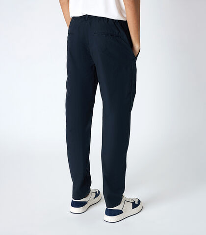 Pantalone da uomo vestibilità over blu, Valerio 1966, 2524T0052COBLUE42, 002