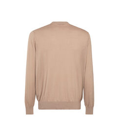 Maglione beige con girocollo, Valerio 1966, 27U4T4758COBEIGI, 002 preview