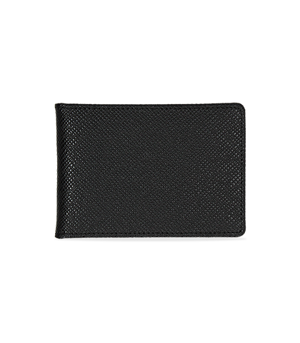 Portafoglio nero in pelle, Valerio 1966, 10A4T1708PENEROUNI, 001