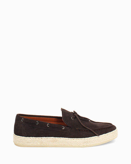 Mocassino testa di moro suola espadrillas, DK BROWN
