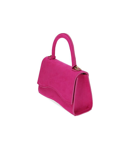 Mini bag fucsia in microfibra, Nuova Collezione, 2151T2621MFFUCSUNI, 002