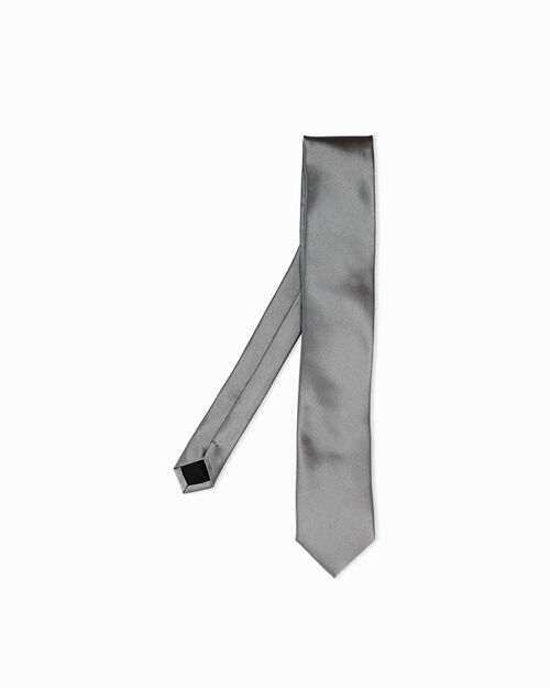 Cravatta grigia eleganza classica, GREY