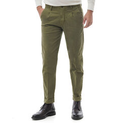 Pantalone verde di cotone, Valerio 1966, 24N9T5228TSVERD52, 001 preview