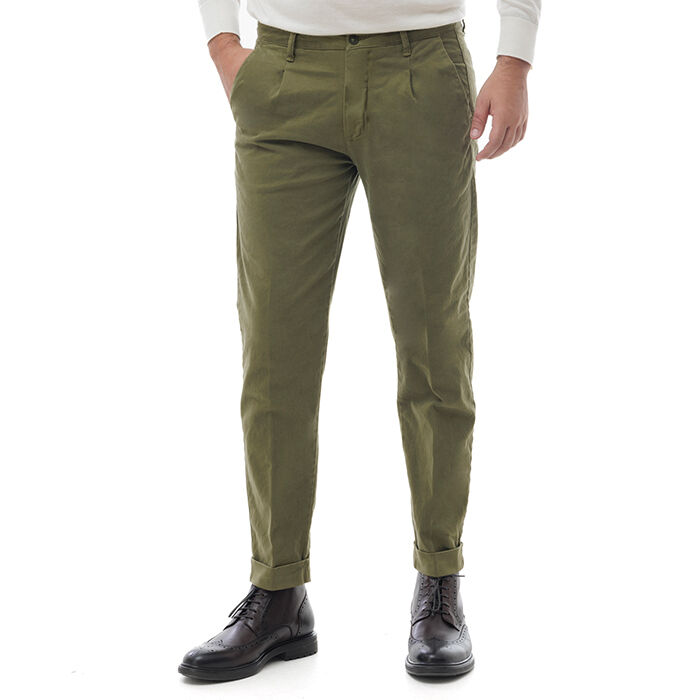 Pantalone verde di cotone, Valerio 1966, 24N9T5228TSVERD52