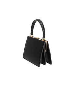Mini bag donna nera con manico, Valerio 1966, 2551T6041EPNEROUNI, 003 preview