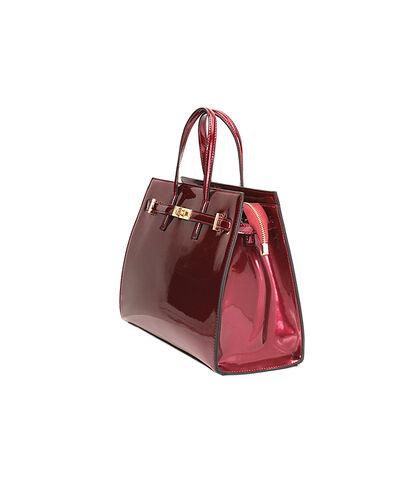 Borsa a mano cherry in vernice perlata, Valerio 1966, 2657T1833SECHERUNI, 002