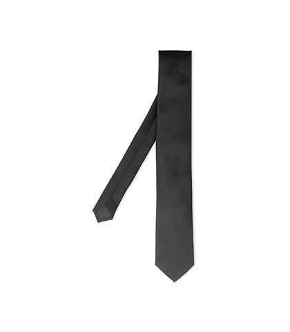 Cravatta nera classica ed essenziale, Valerio 1966, 27Z2T0114TSNEROUNI, 002