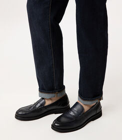 Mocassino blu navy in pelle, Valerio 1966, 2714T8301PEBLUN039, 002 preview