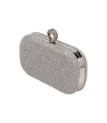 Clutch ovale argento, Nuova Collezione, 2151T2461LMARGEUNI, 002